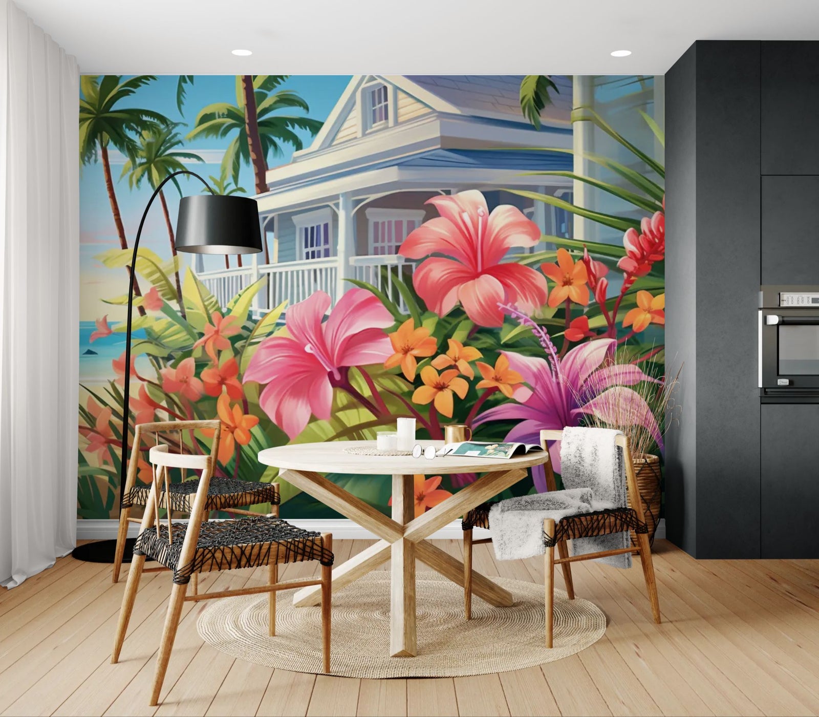 Tropical Wallpaper – Flowers and Home