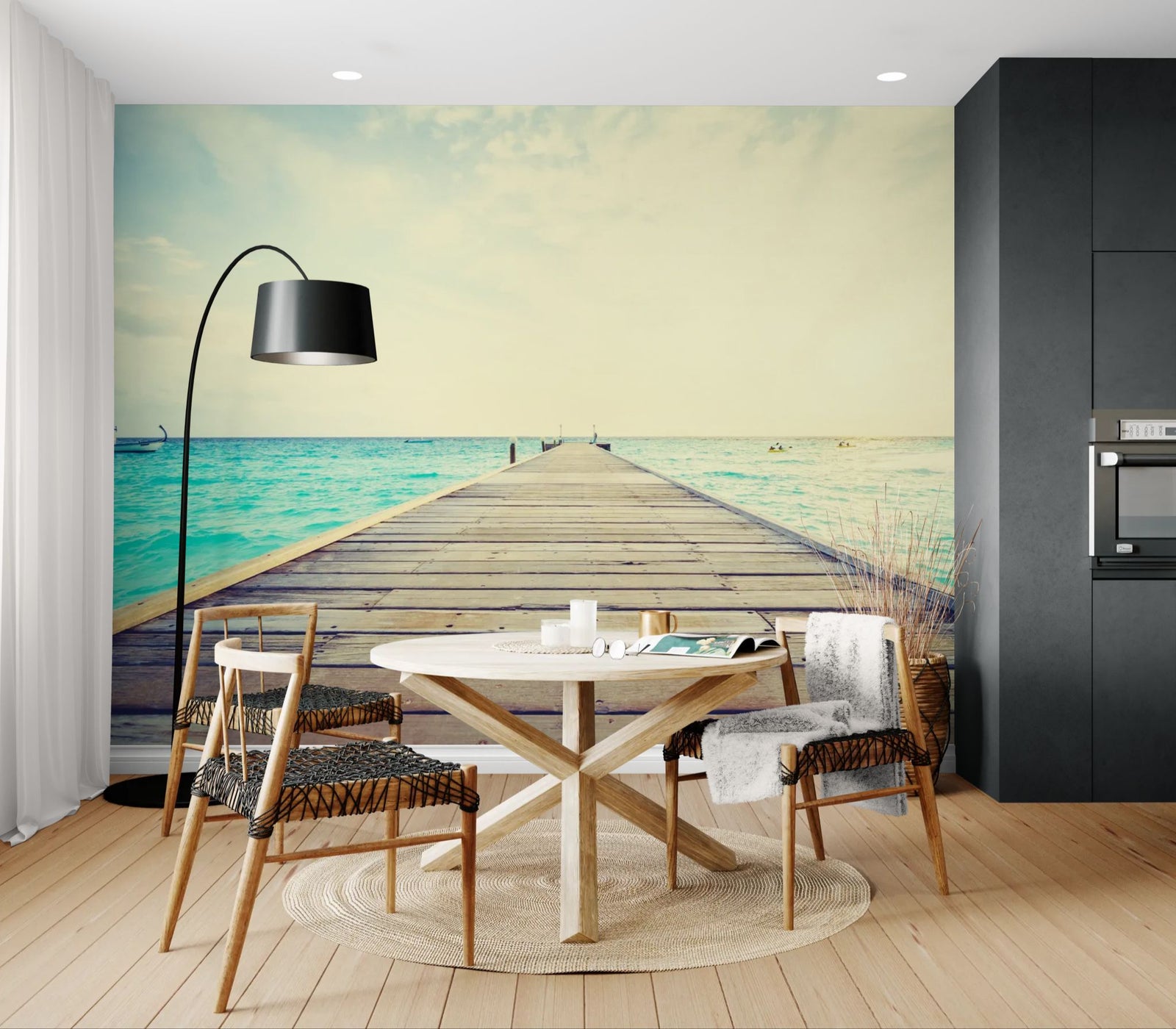 Beach wallpaper – pier on the ocean