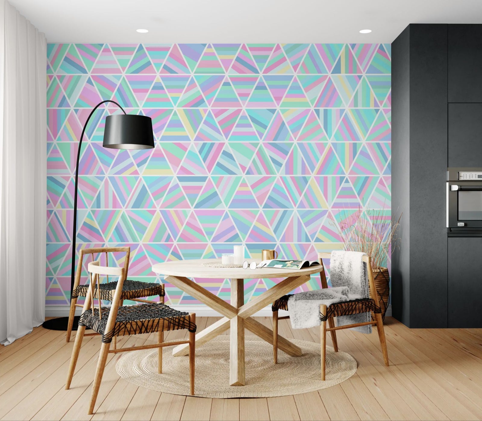 Graphic Wallpaper – Pastel Triangles
