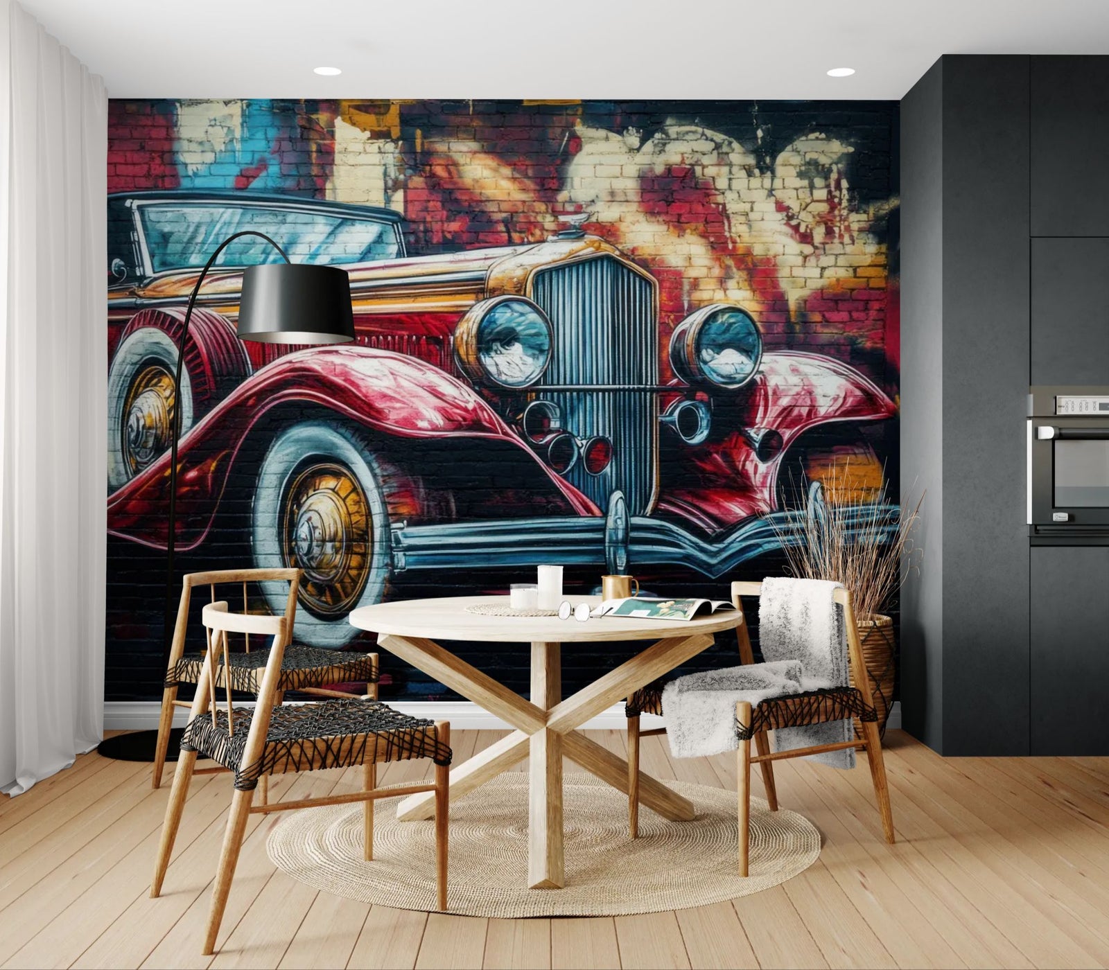 Vintage Wallpaper – Retro Car Mural