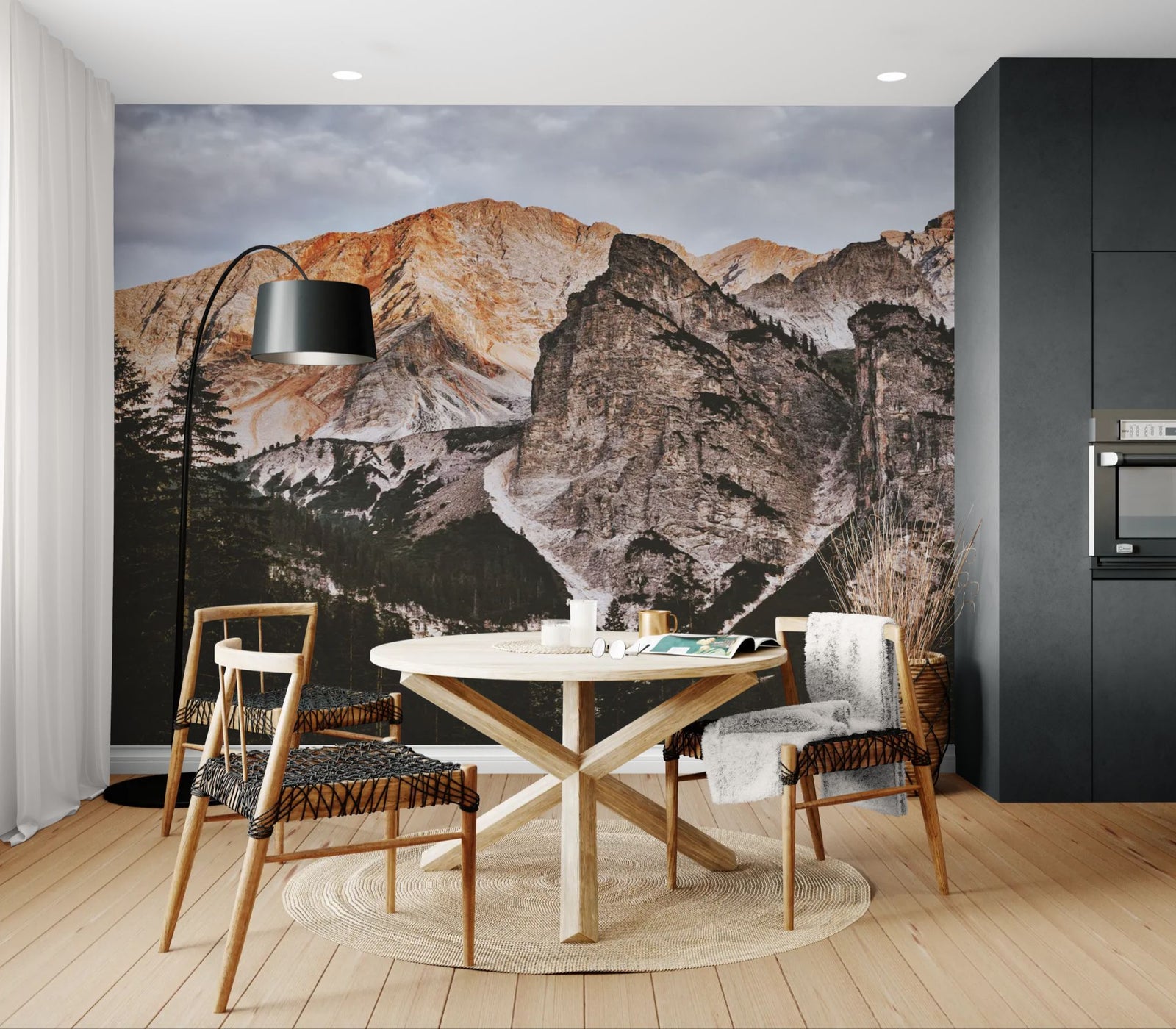 Papier peint Montagne – relief minéral sauvage