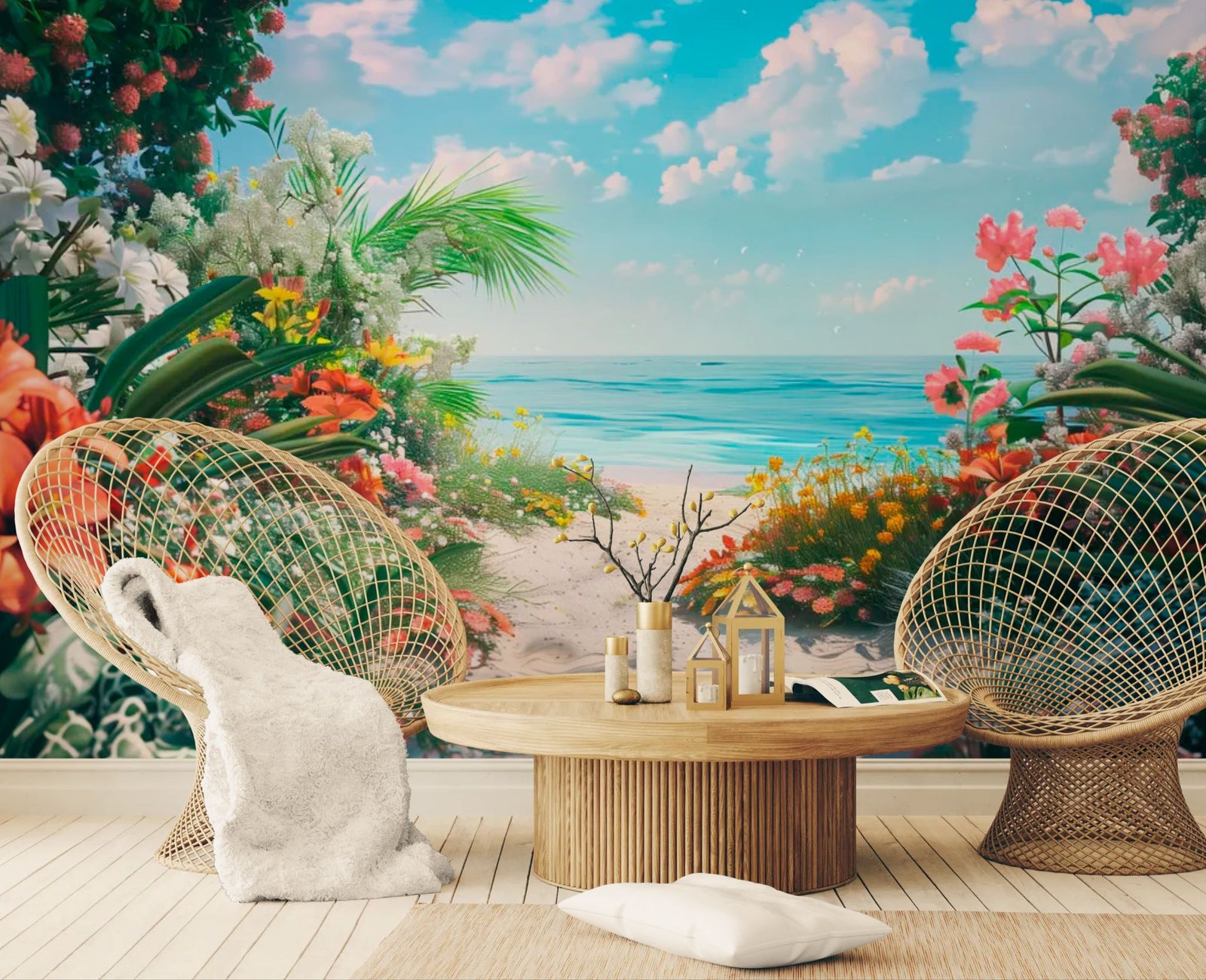 Nature wallpaper – Tropical garden beach