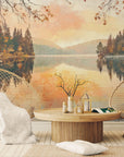 Landscape wallpaper – Peaceful autumn lake