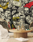 Papier peint art – Illustration sociale