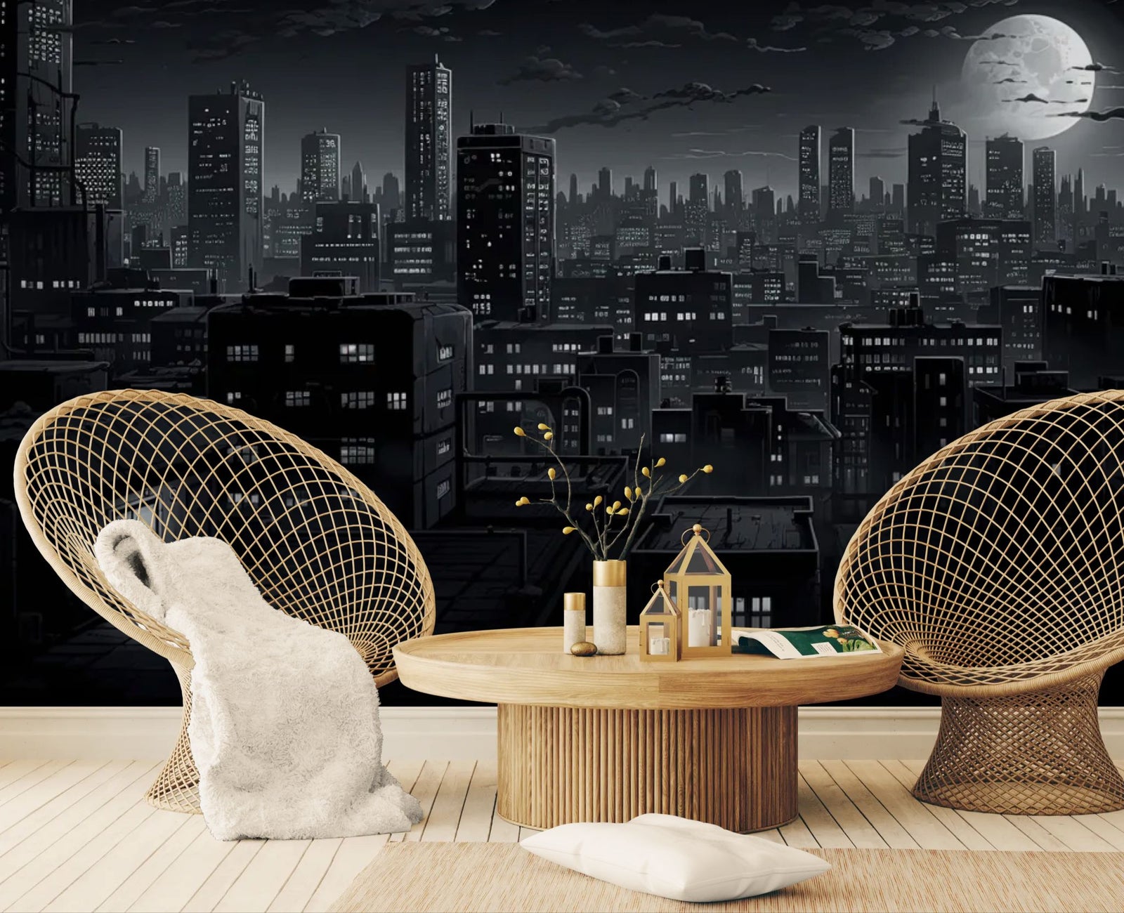 Urban Wallpaper – Lunar Night City