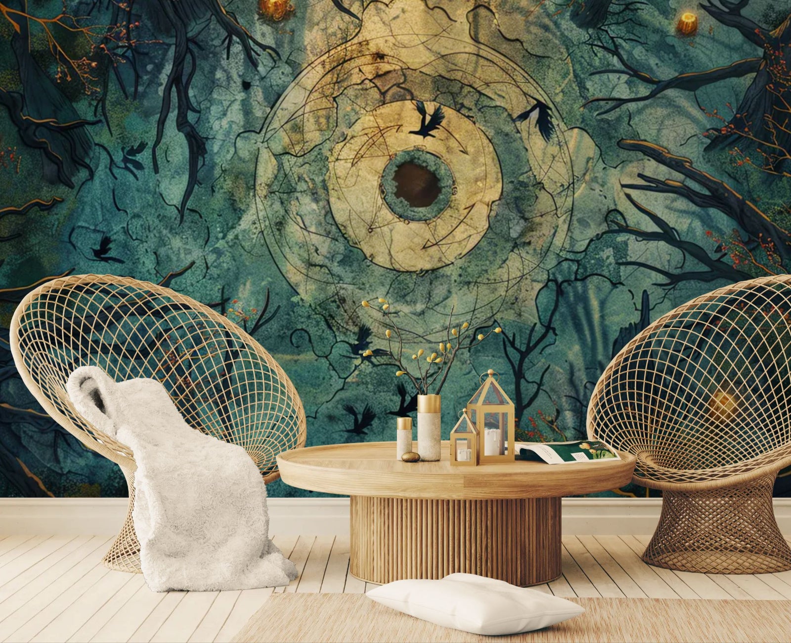 Forest wallpaper – Ancient mystical circle