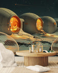 Science fiction wallpaper – Futuristic lunar habitat