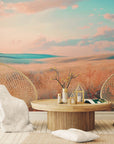 Nature wallpaper – Pastel field horizon