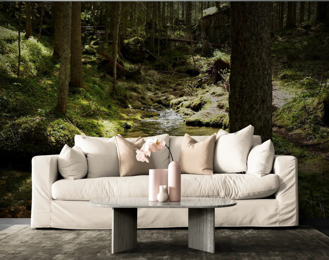 Forest Wallpaper - Stream in a Clearing