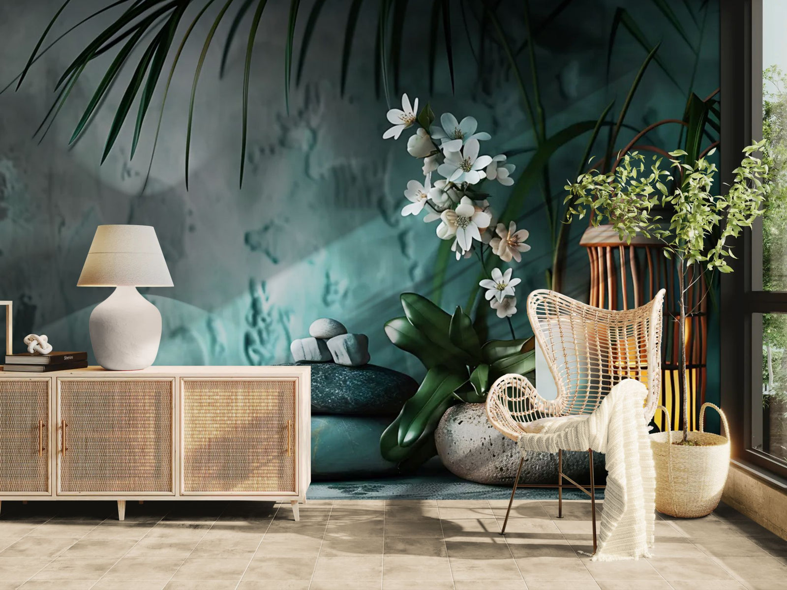 Zen wallpaper – Mineral spa composition