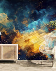 Galaxy wallpaper – Luminous cosmic clouds