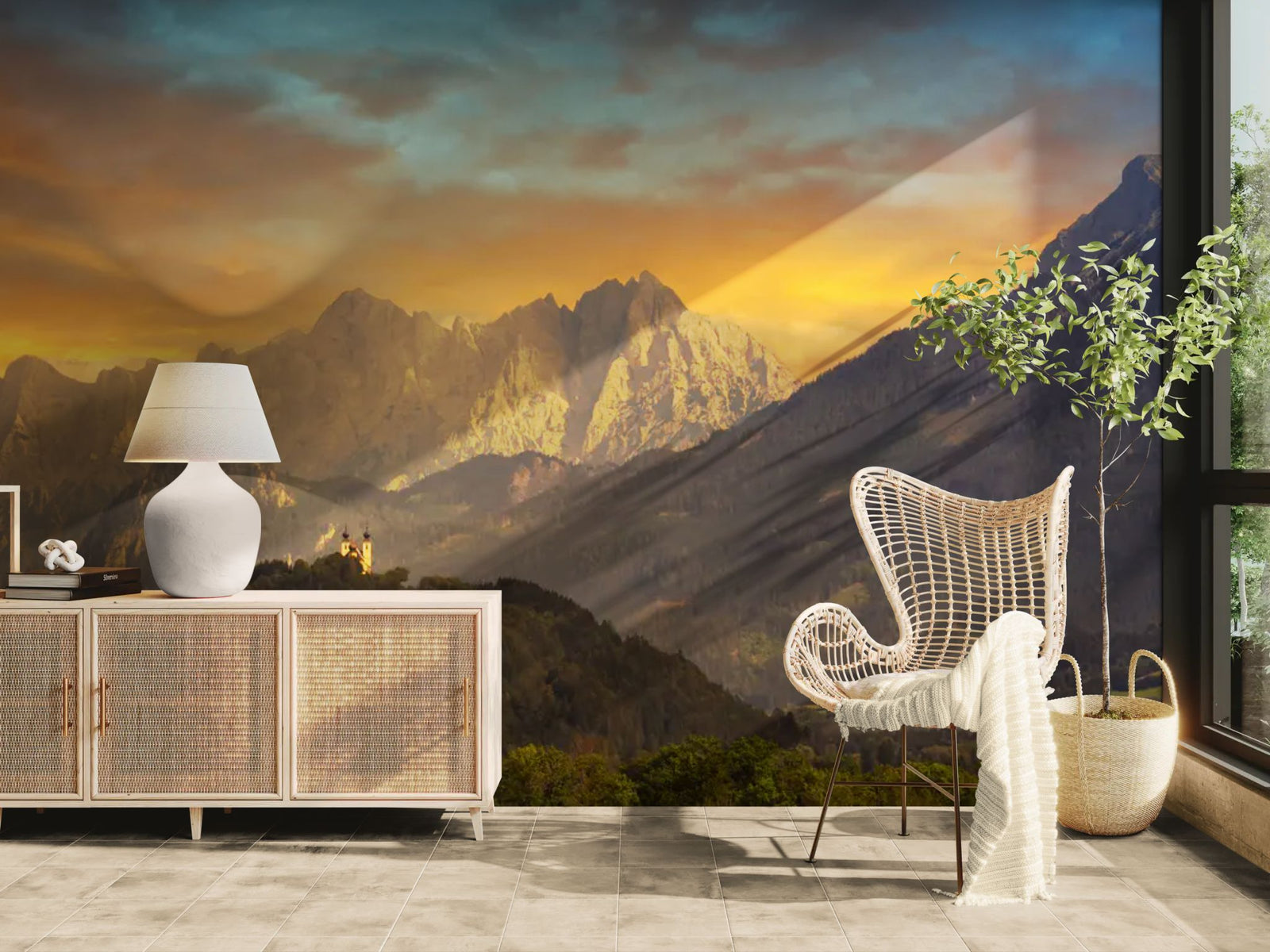 Landscape Wallpaper – Mountains at Dusk