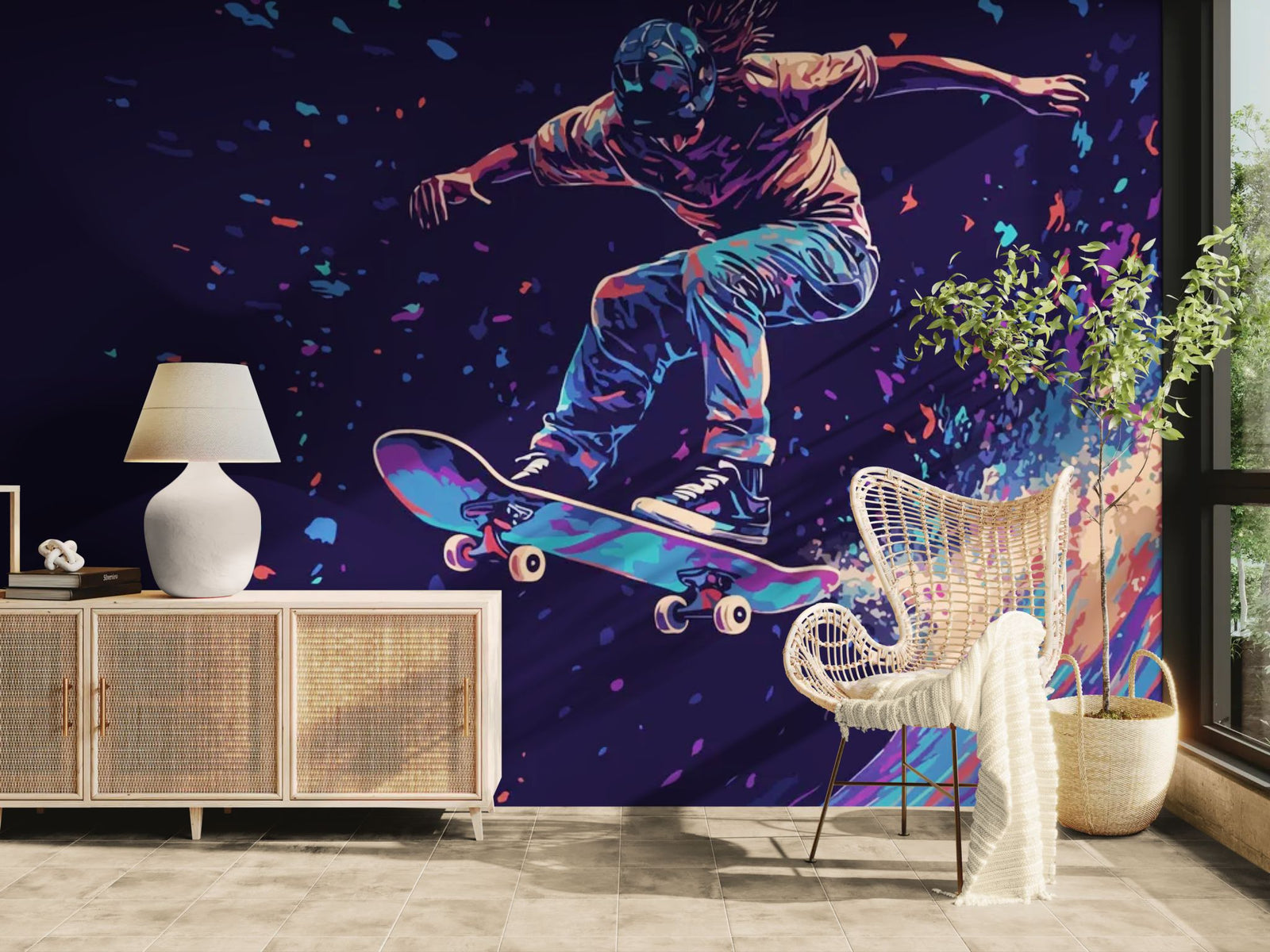 Gaming wallpaper – Dynamic urban skateboard