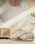 Papier peint art & déco – Formes abstraites pastel