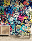 Graphic Wallpaper – Vintage Comics Collage