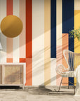Geometric wallpaper – Colorful retro pattern