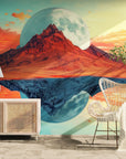 Surreal wallpaper – Lunar Mirror Mountain