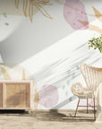 Art Deco Wallpaper – Soft Pastel Foliage