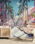 City wallpaper – Vintage Miami street
