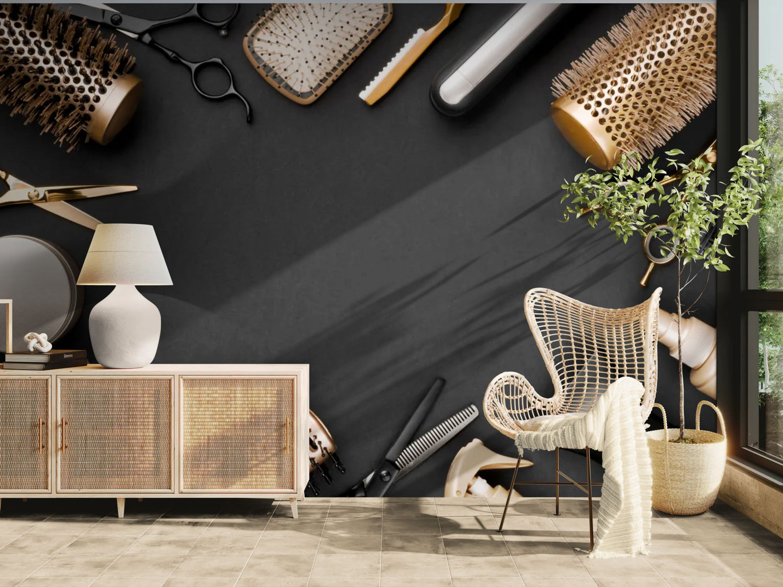 Professional Wallpaper – Hairdressing Tools