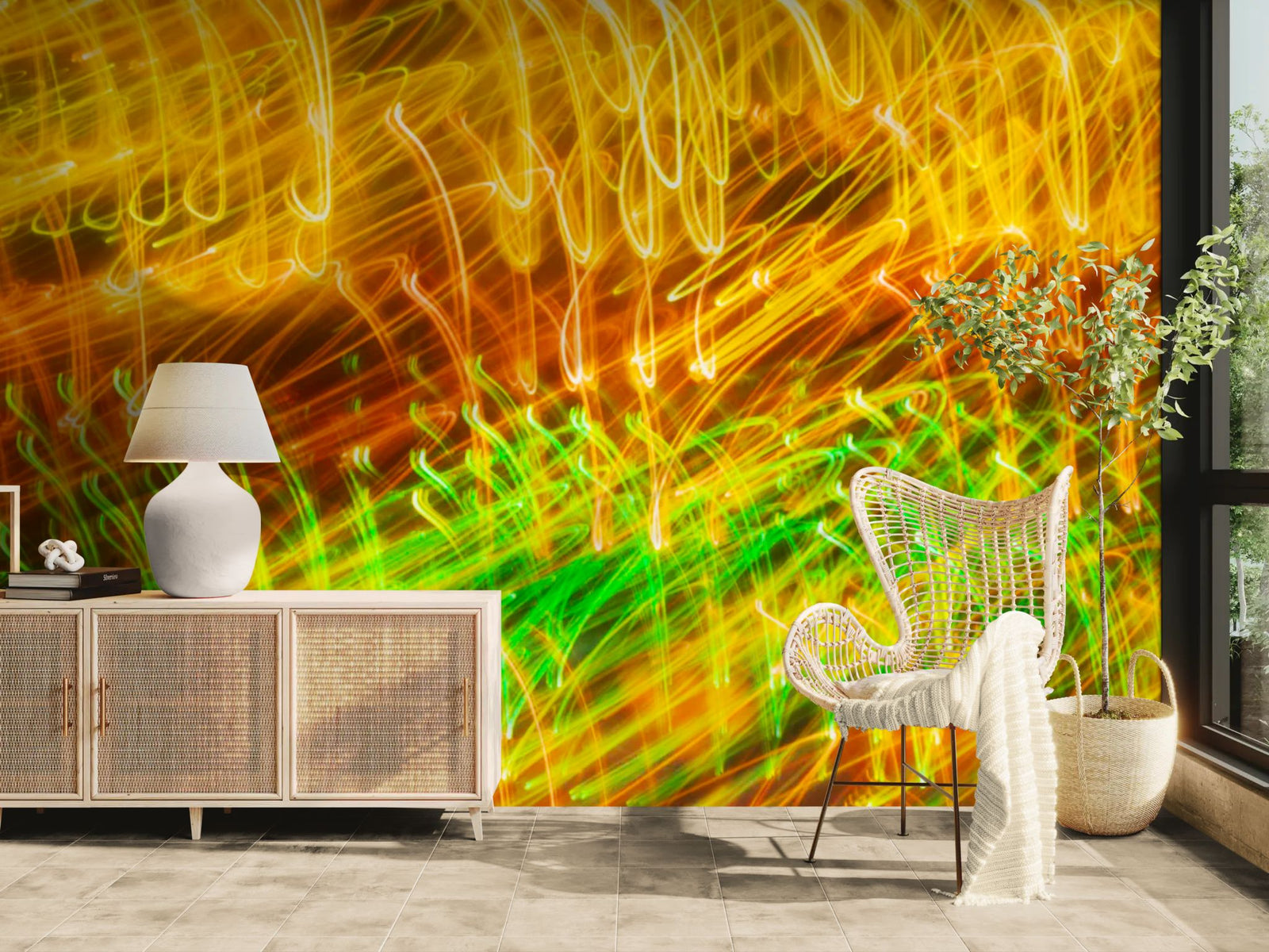 Abstract Wallpaper – Neon Lines