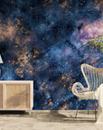Galaxy wallpaper – Night blue starry sky