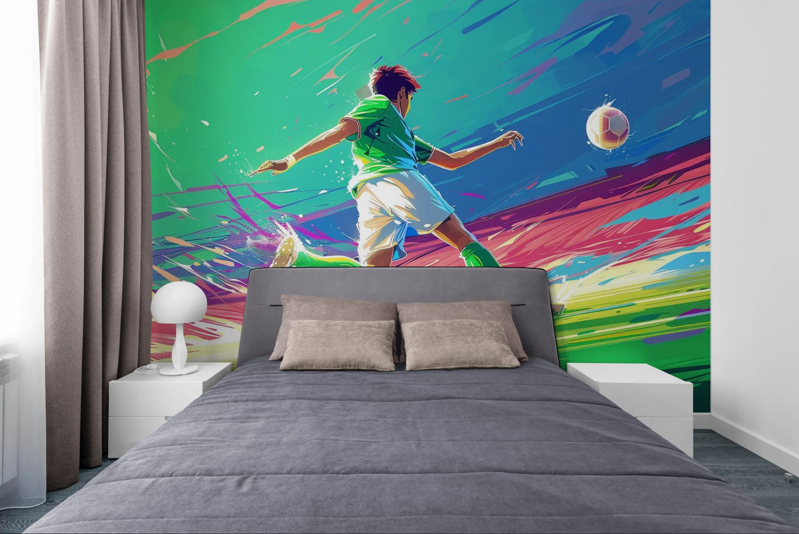 Landscape wallpaper – World map on a natural hill