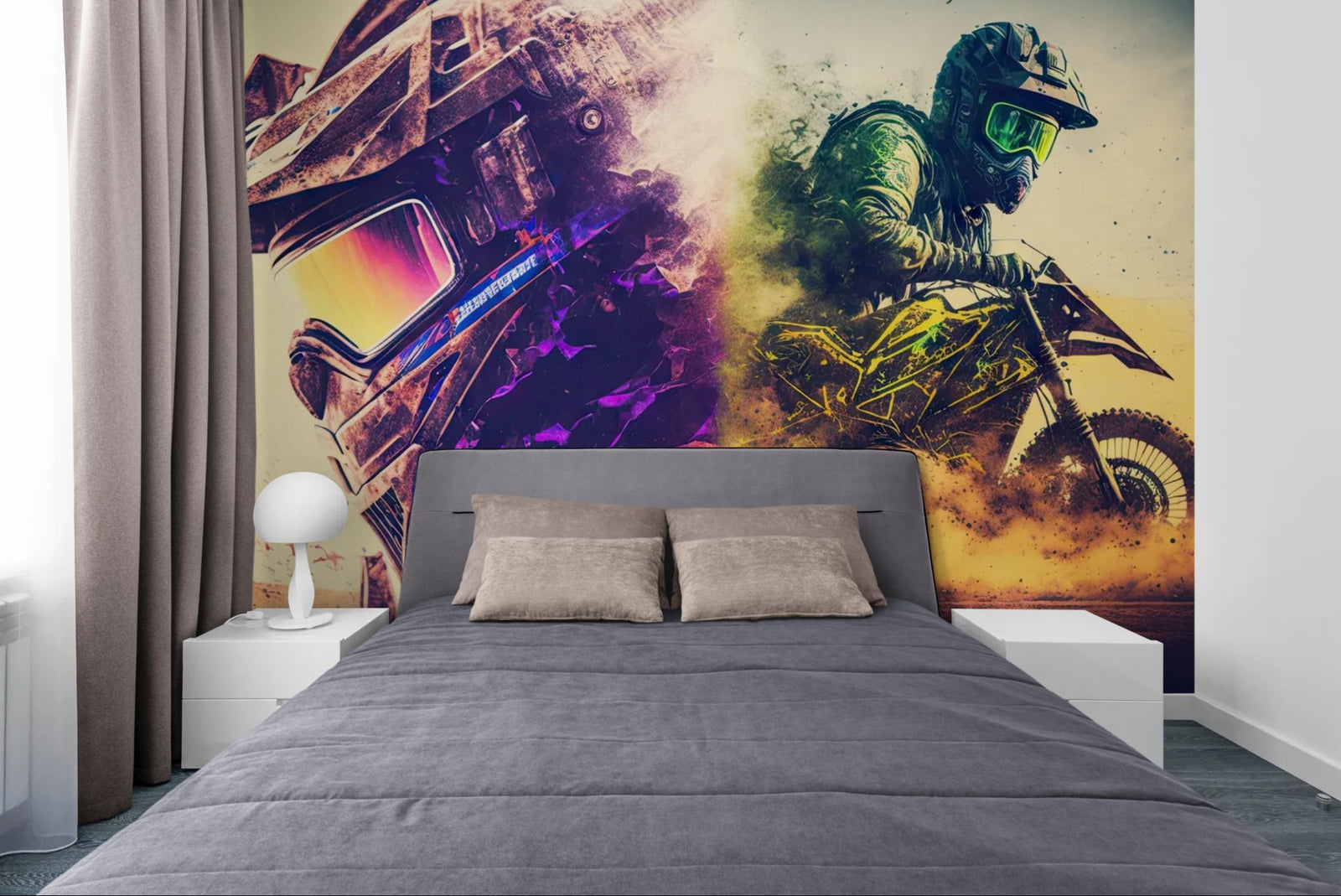 Papier peint sport – Motocross dynamique