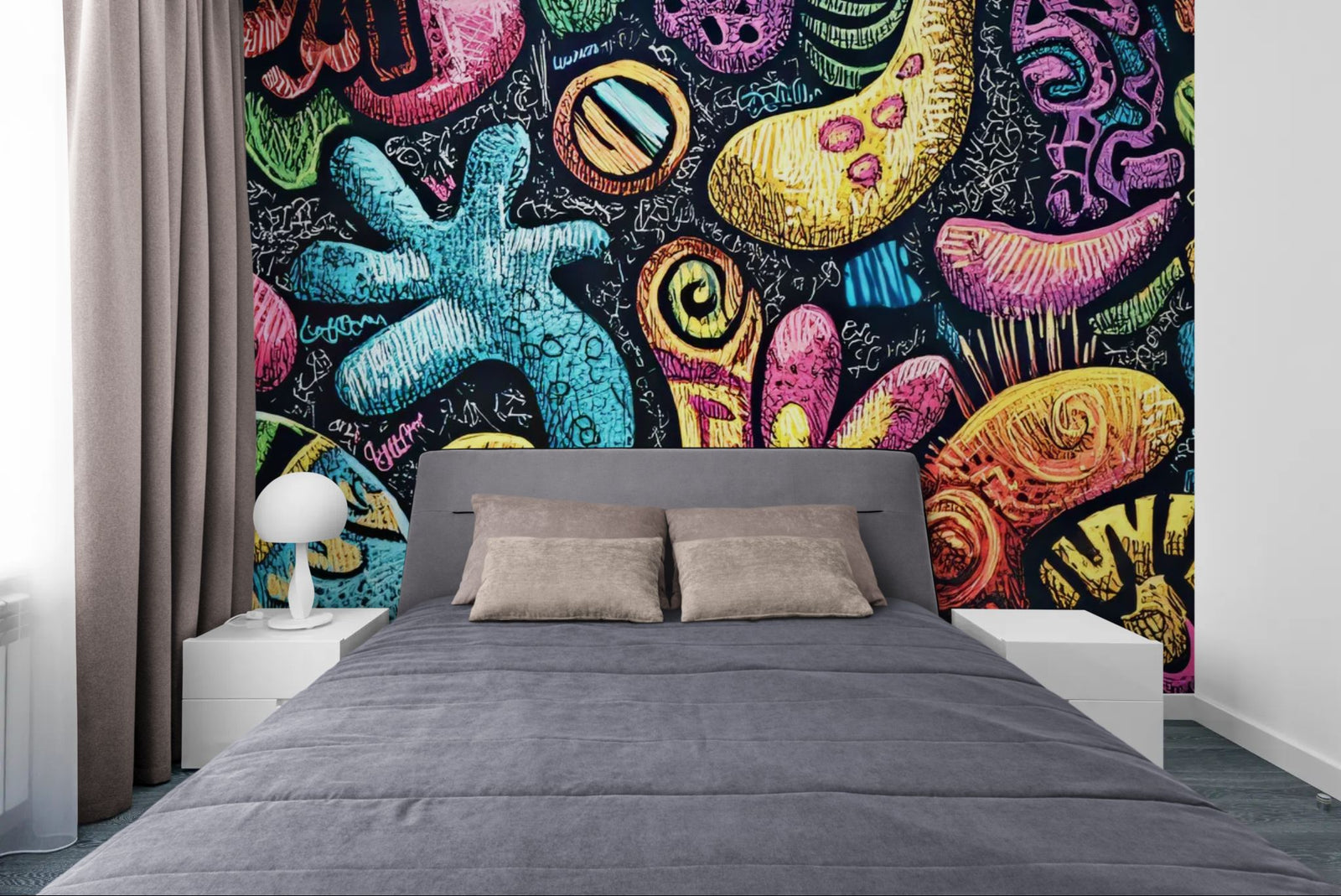 Artistic wallpaper – Expressive abstract mural