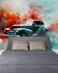 Papier peint voiture – Aquarelle vintage