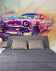 Car Wallpaper – Dynamic Retro Watercolor