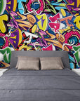 Papier peint graffiti – Motifs urbains pop et vibrants