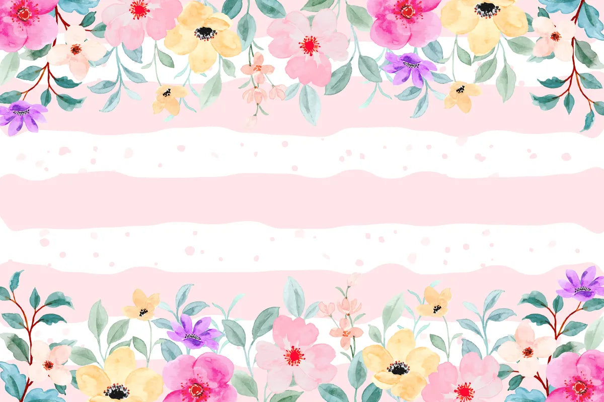 Floral Wallpaper - Pastel Flower Wreath