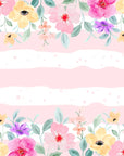 Papier Peint Floral - Couronne de Fleurs Pastel