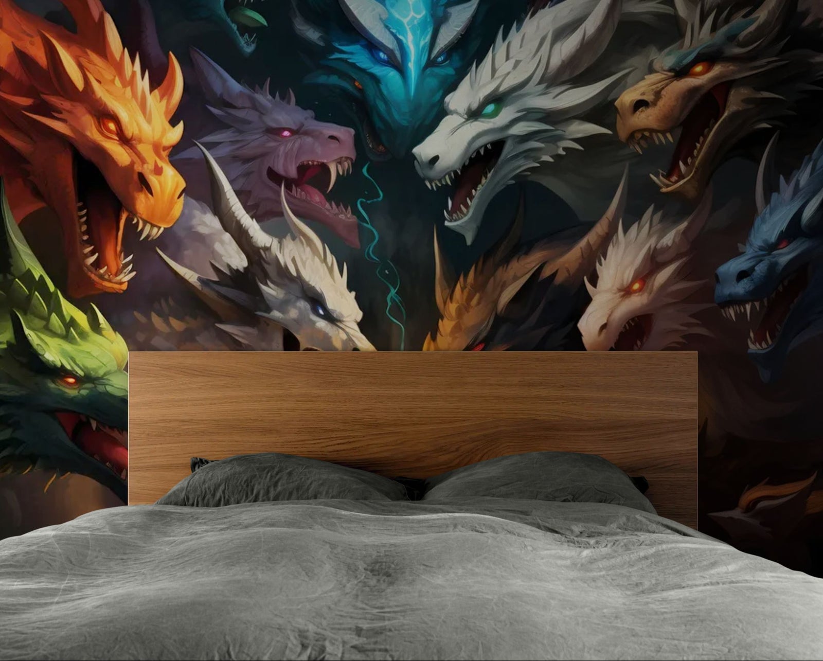 Fantasy Wallpaper – Elemental Dragons