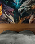 Papier peint Fantaisie – dragons élémentaires