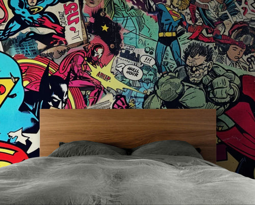 Papier peint Bande dessinée – Super-héros rétro