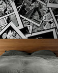 Comic strip wallpaper – Black and white