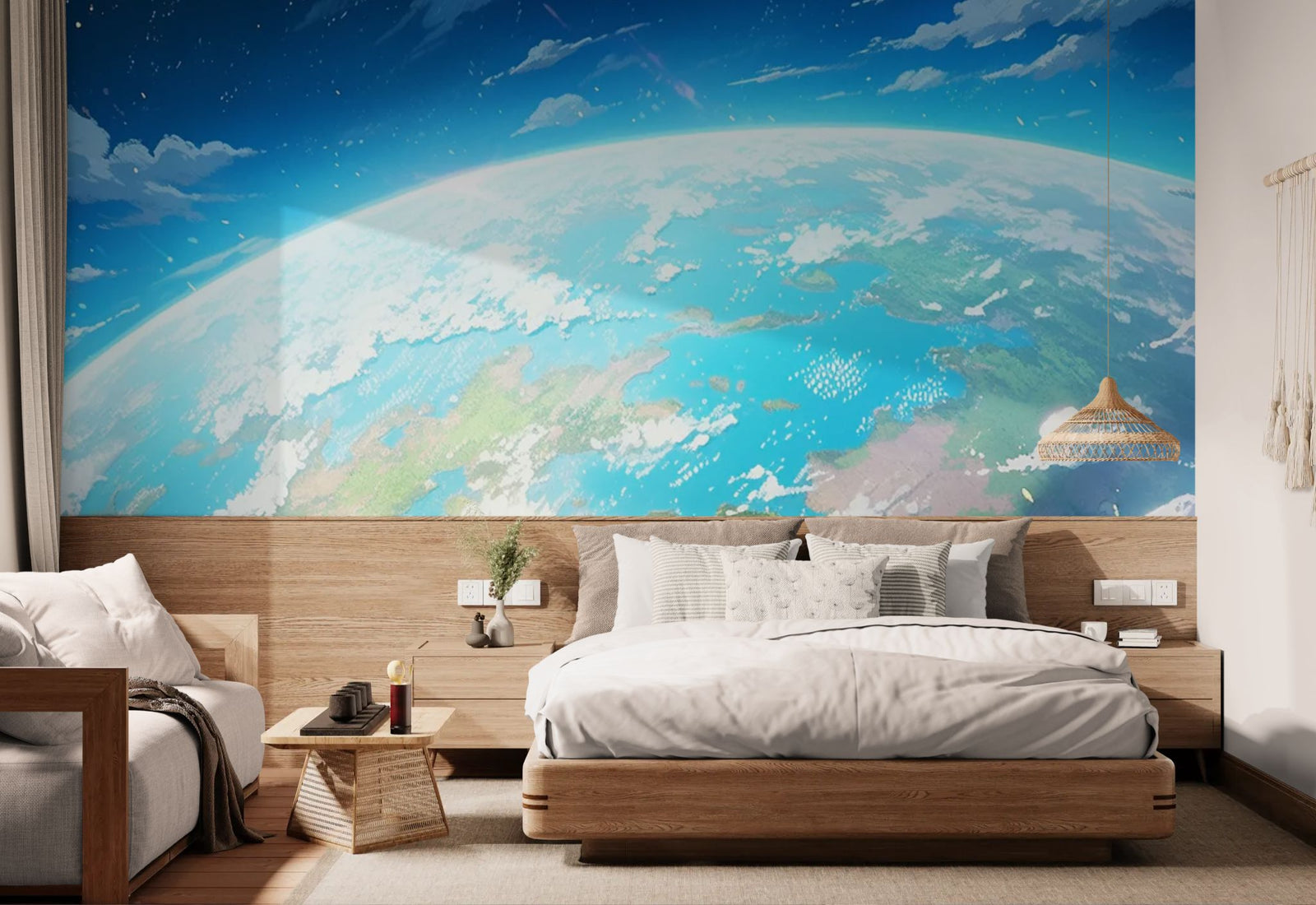 papier peint espace – planète vue céleste