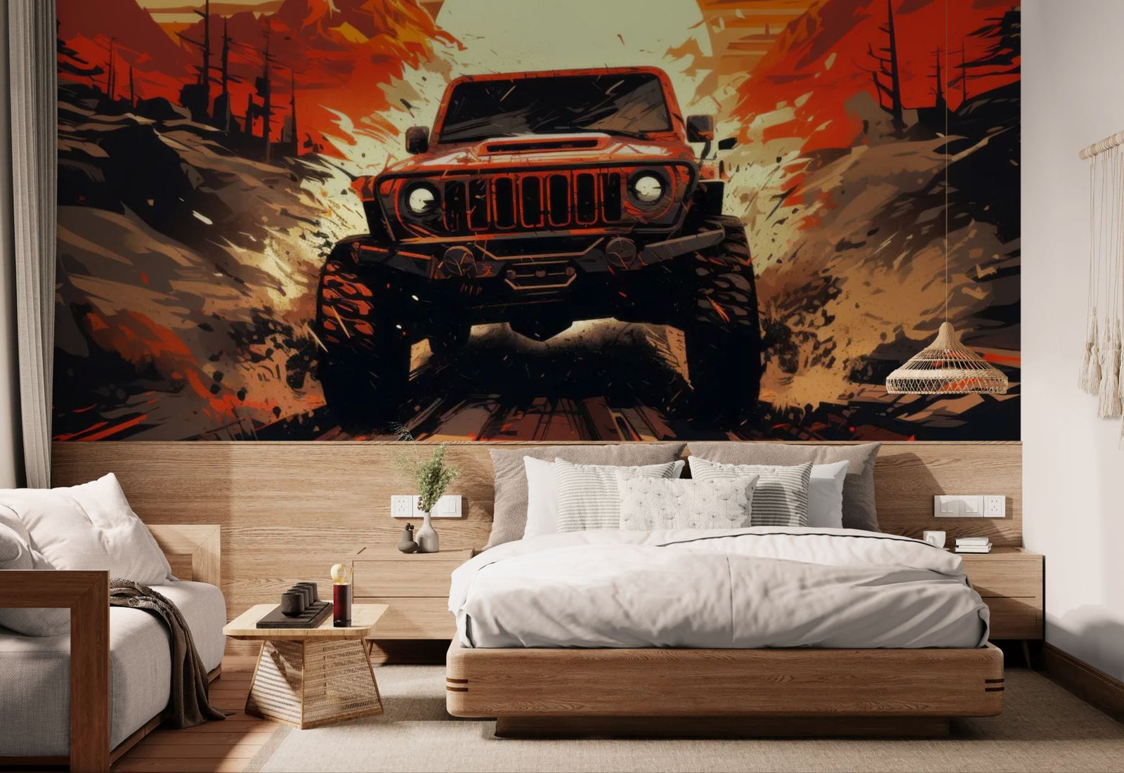 Wallpaper illustration – 4x4 and wild adventure