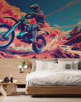 Papier peint Sport – motocross graphique désertique