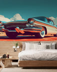 Papier peint Vintage – voiture peinte au style rétro