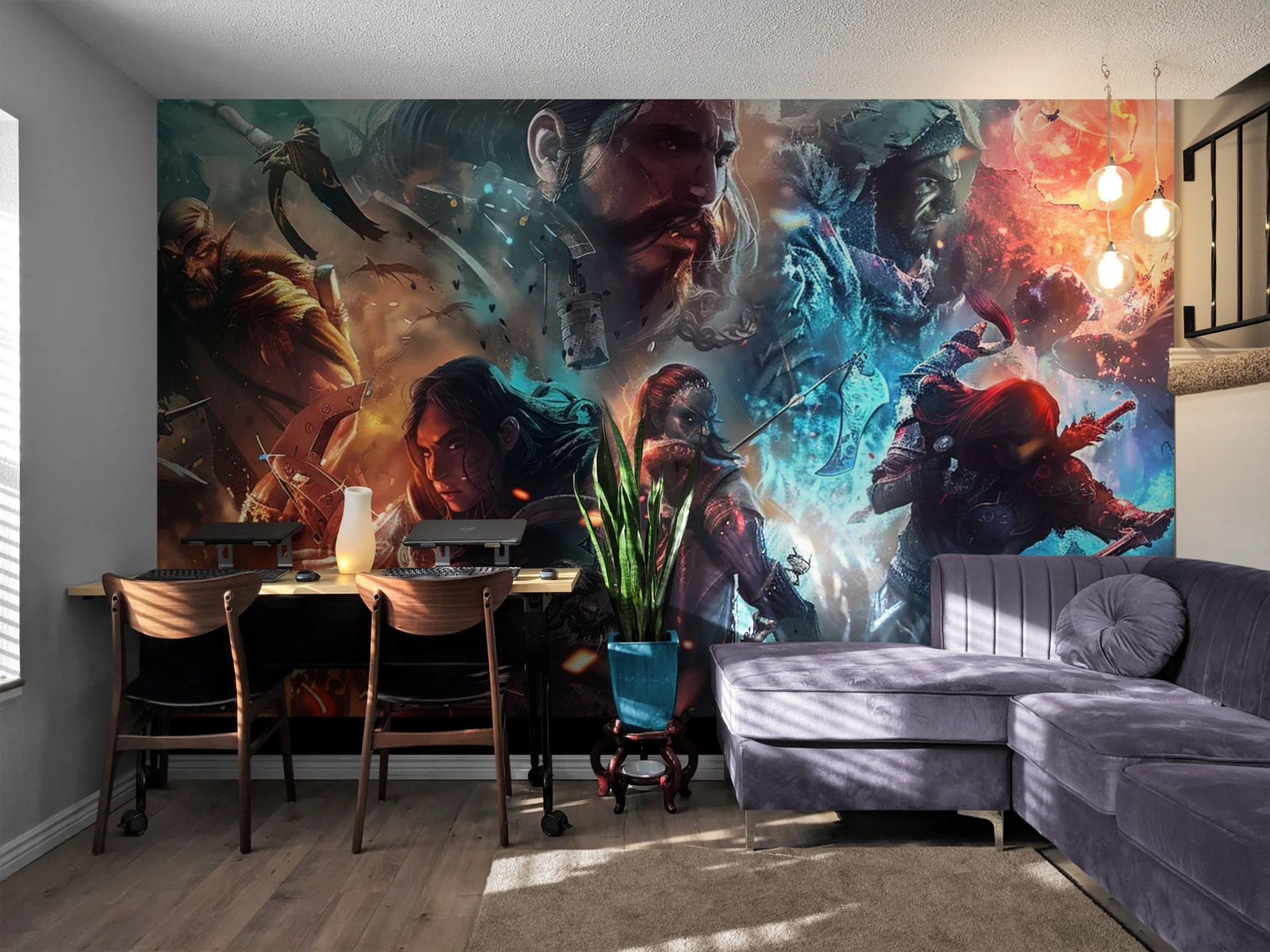 Papier Peint Fantasy - Guerre des Royaumes