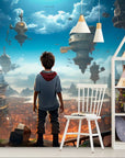 Science fiction wallpaper – futuristic floating city