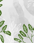 Papier Peint Feuillage - Vert Et Blanc
