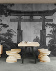 Japanese wallpaper – Sacred monochrome torii