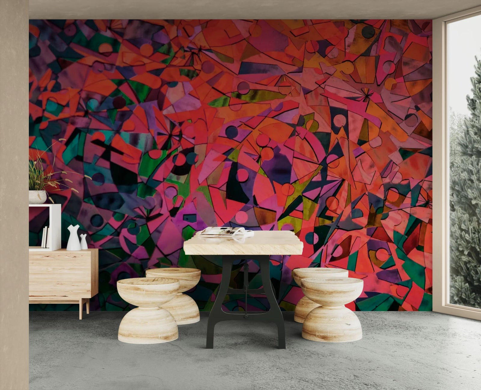 Abstract wallpaper – Dynamic colorful composition