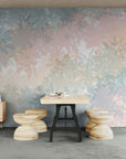 Nature wallpaper – Pastel and abstract leaf pattern