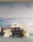 Watercolor wallpaper – Soft and bright seascape