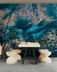 Tropical wallpaper – Lush forest with exotic foliage